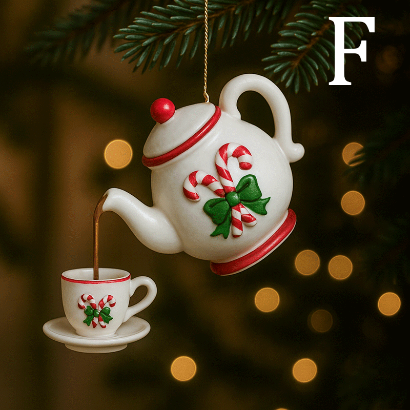 ๐ Festive Christmas Teapot Ornament - Perfect Holiday Gift! ๐