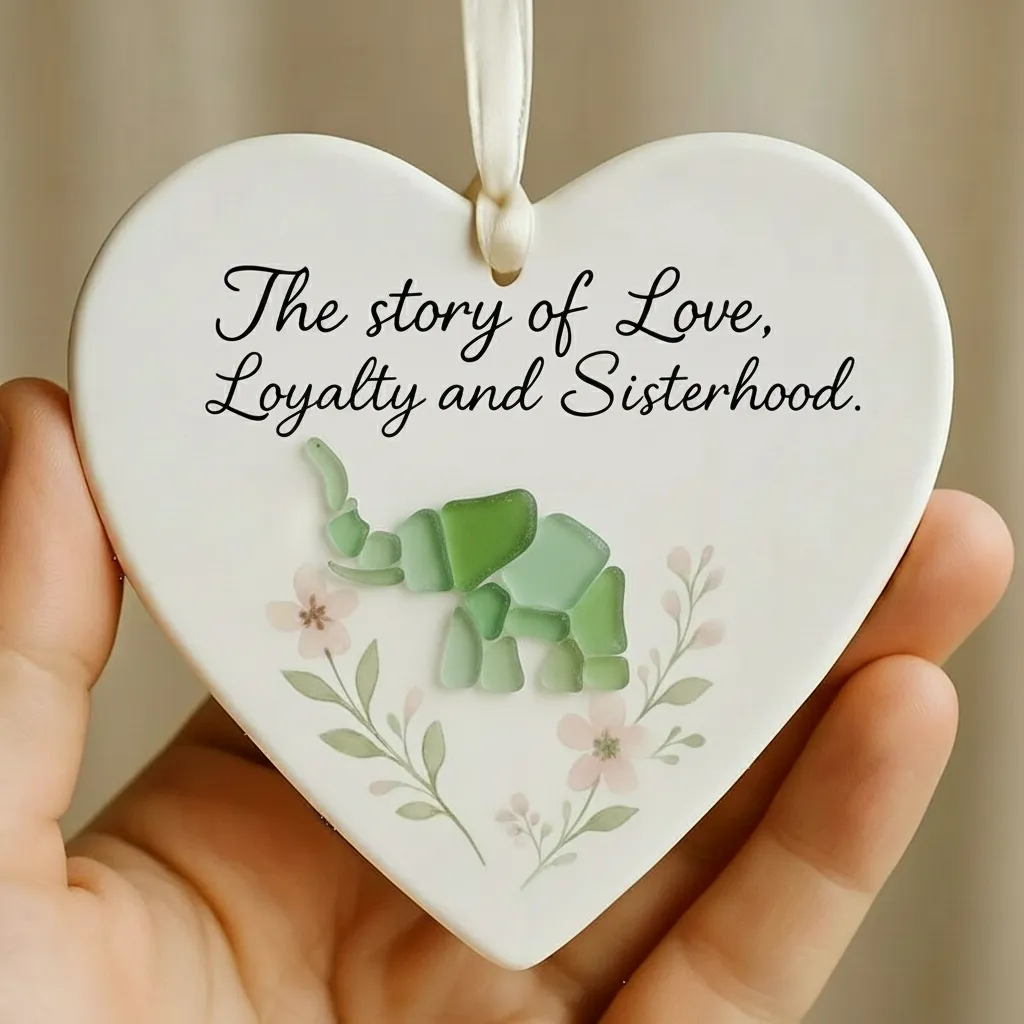 ๐๐ Elephant Friendship Heart Ornament - Perfect Gift for Holidays & Special Occasions ๐