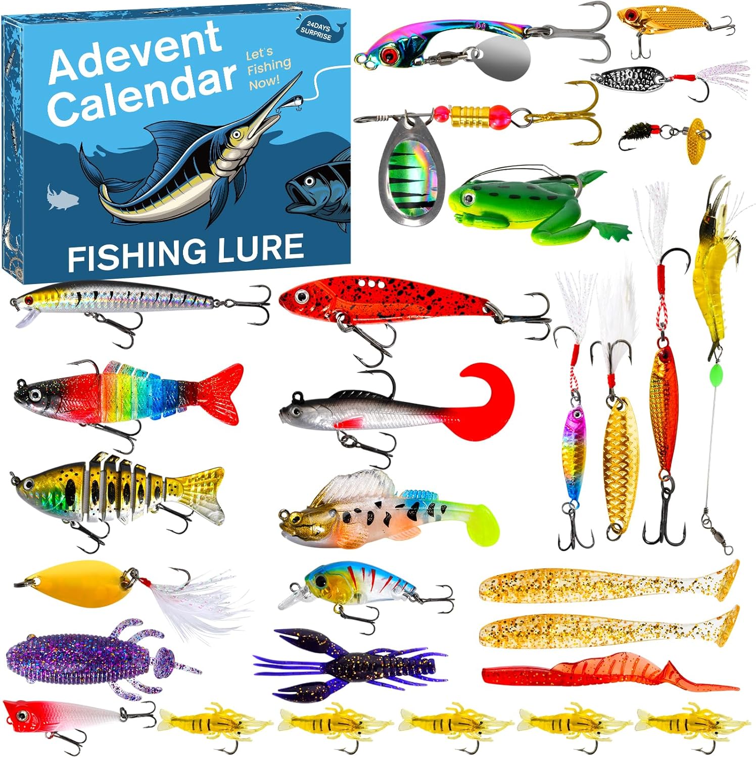 🎁🎣 Fishing Fun Advent Calendar – Perfect Holiday Gift for Anglers!