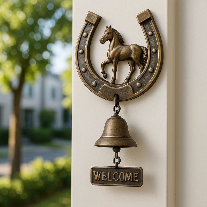 🎁✨ Horseshoe Welcome Bell - Perfect Holiday & Special Occasion Gift!