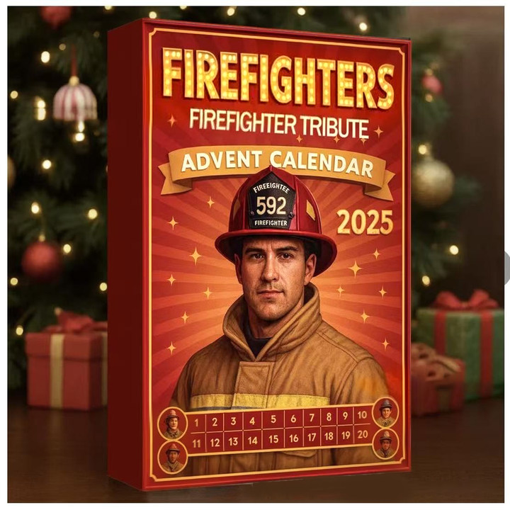 Firefighter Tribute Advent Calendar 2025 🎄🎁 – Perfect Holiday & Special Occasion Gift!