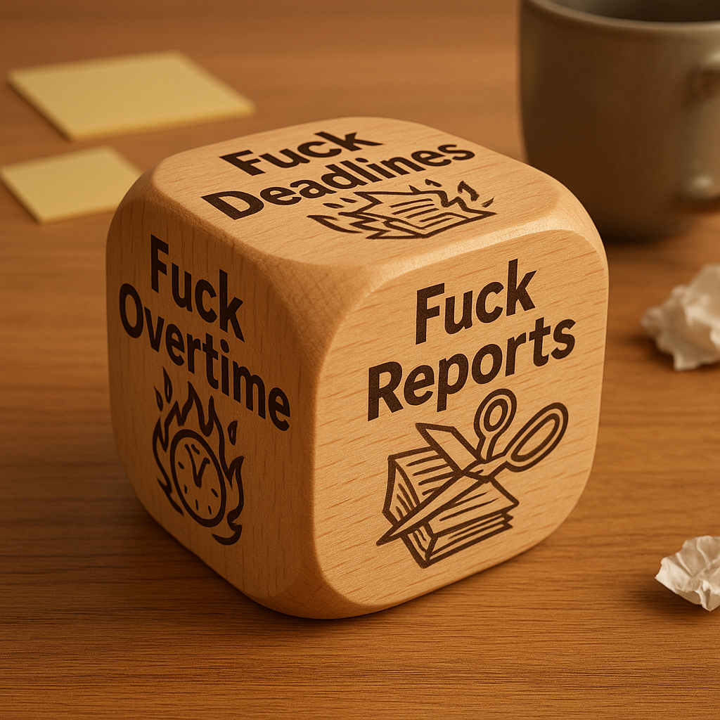 😂🎲 F*ck Work Dice - Hilarious Gift for Holidays & Special Occasions 🎁