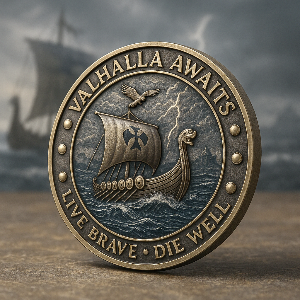 SONS OF ODIN – Berserker Spirit Challenge Coin ⚔️🎁 – Perfect Gift for Holidays & Special Occasions