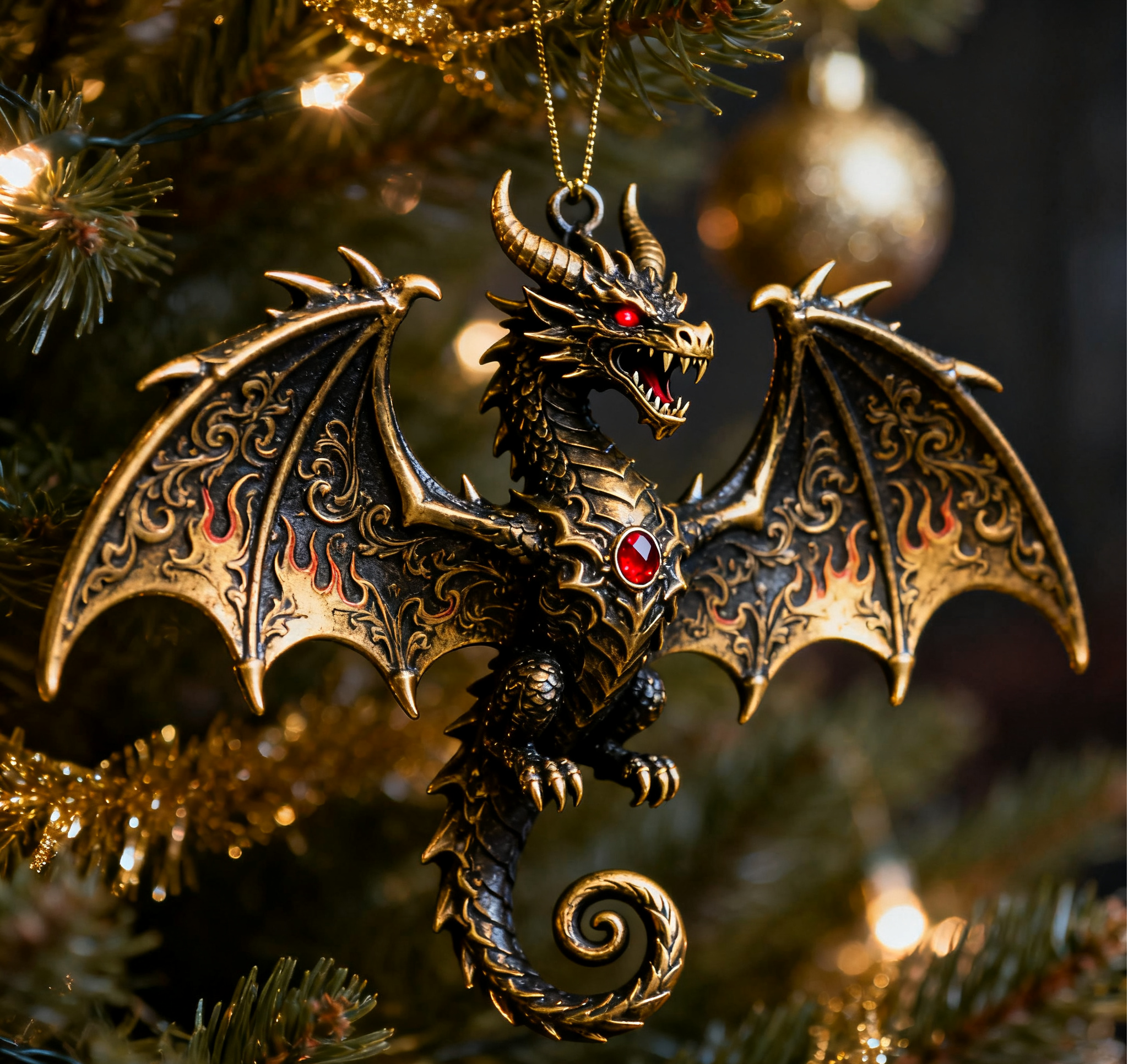 Festive Dragon Christmas Ornament 🐉🎁 – Perfect Holiday Gift for Special Occasions