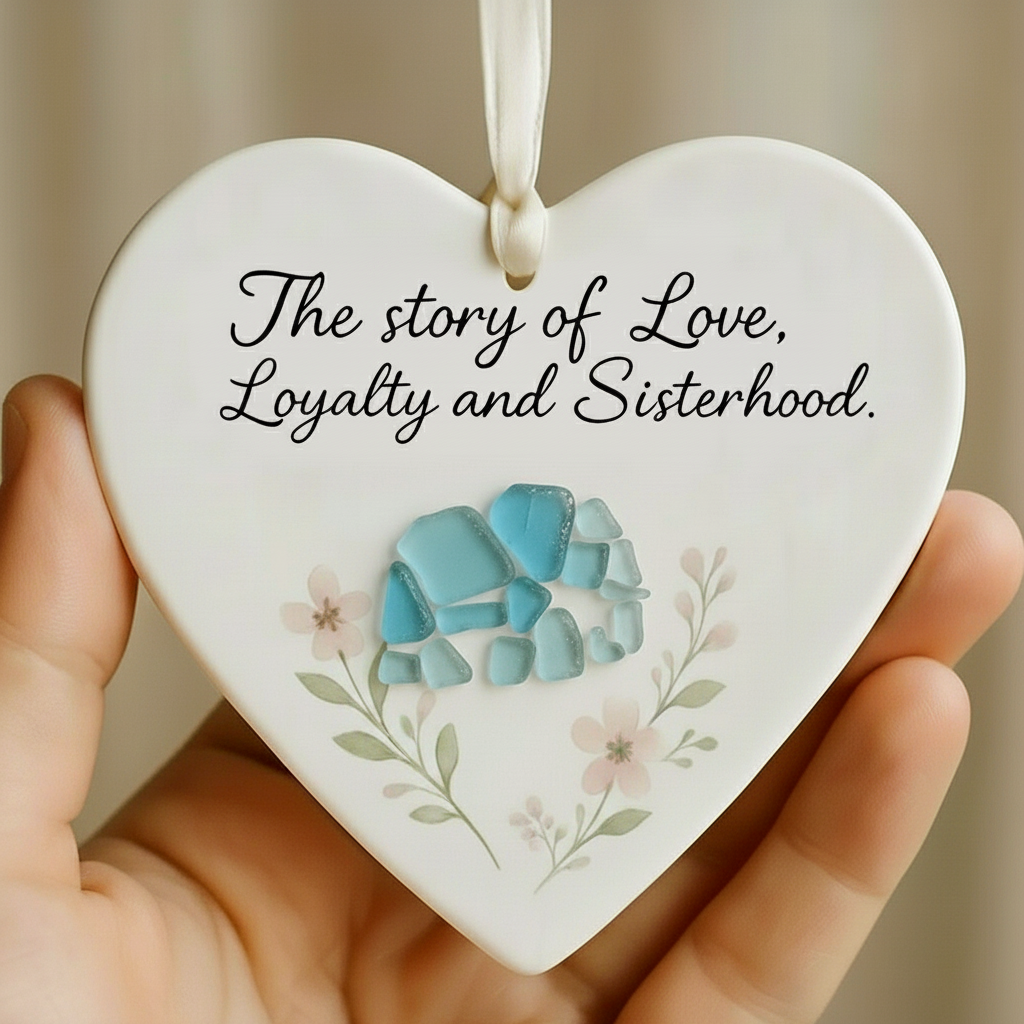 💝🐘 The Sisterhood Heart – A Thoughtful Gift for Holidays & Special Occasions 💙