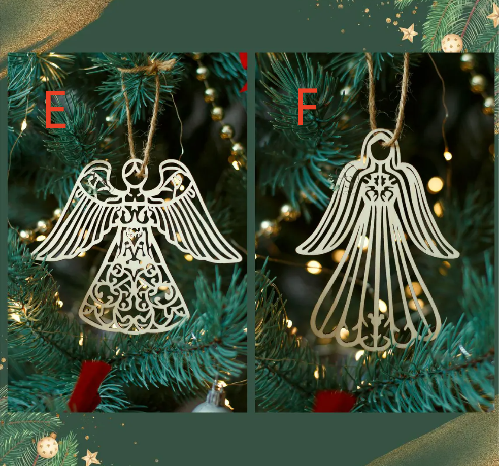 🎁👼 Wooden Angel Ornament – Perfect Holiday & Special Occasion Gift