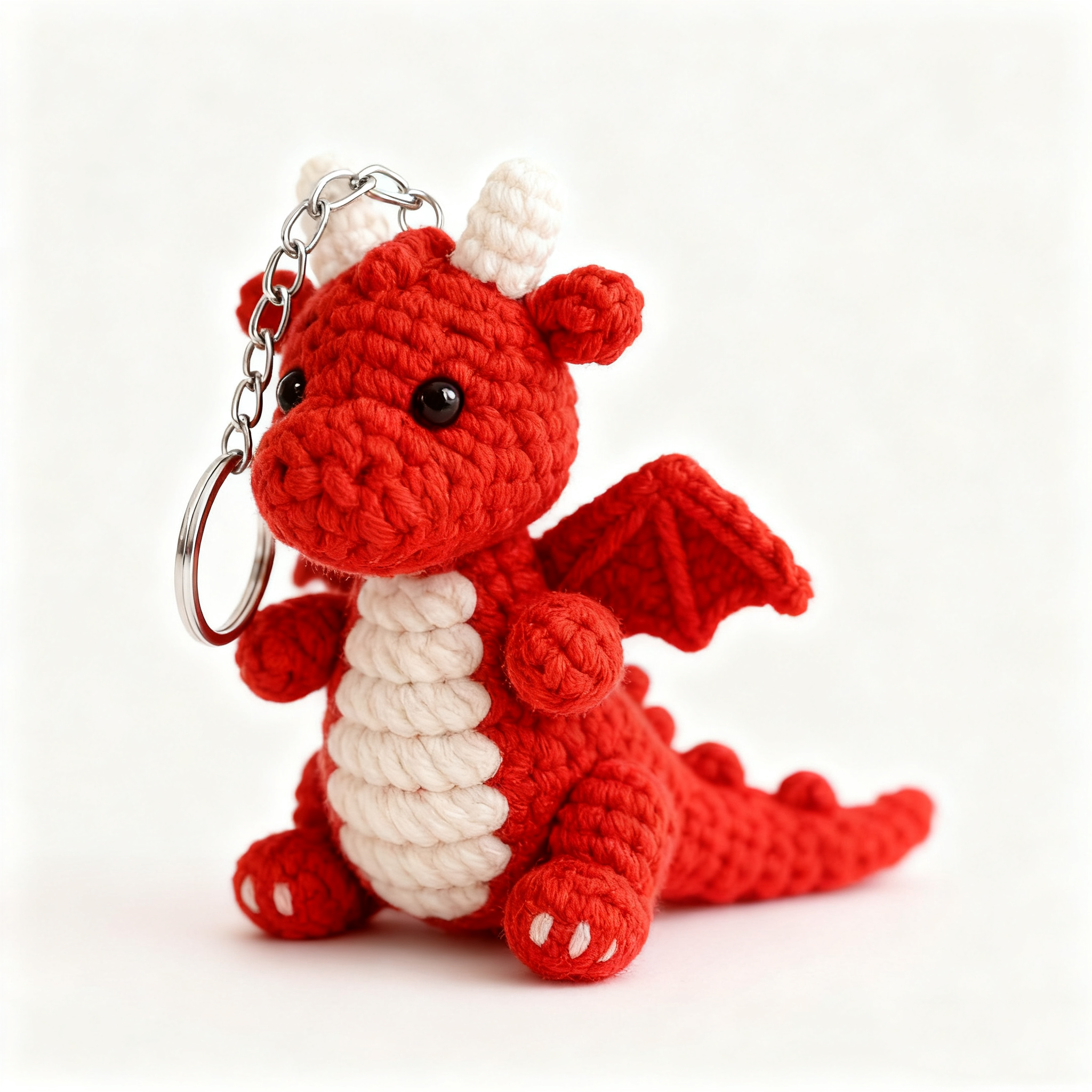 🔥Adorable Flame Dragon Keychain – Perfect Gift for Holidays & Special Occasions! 🎁