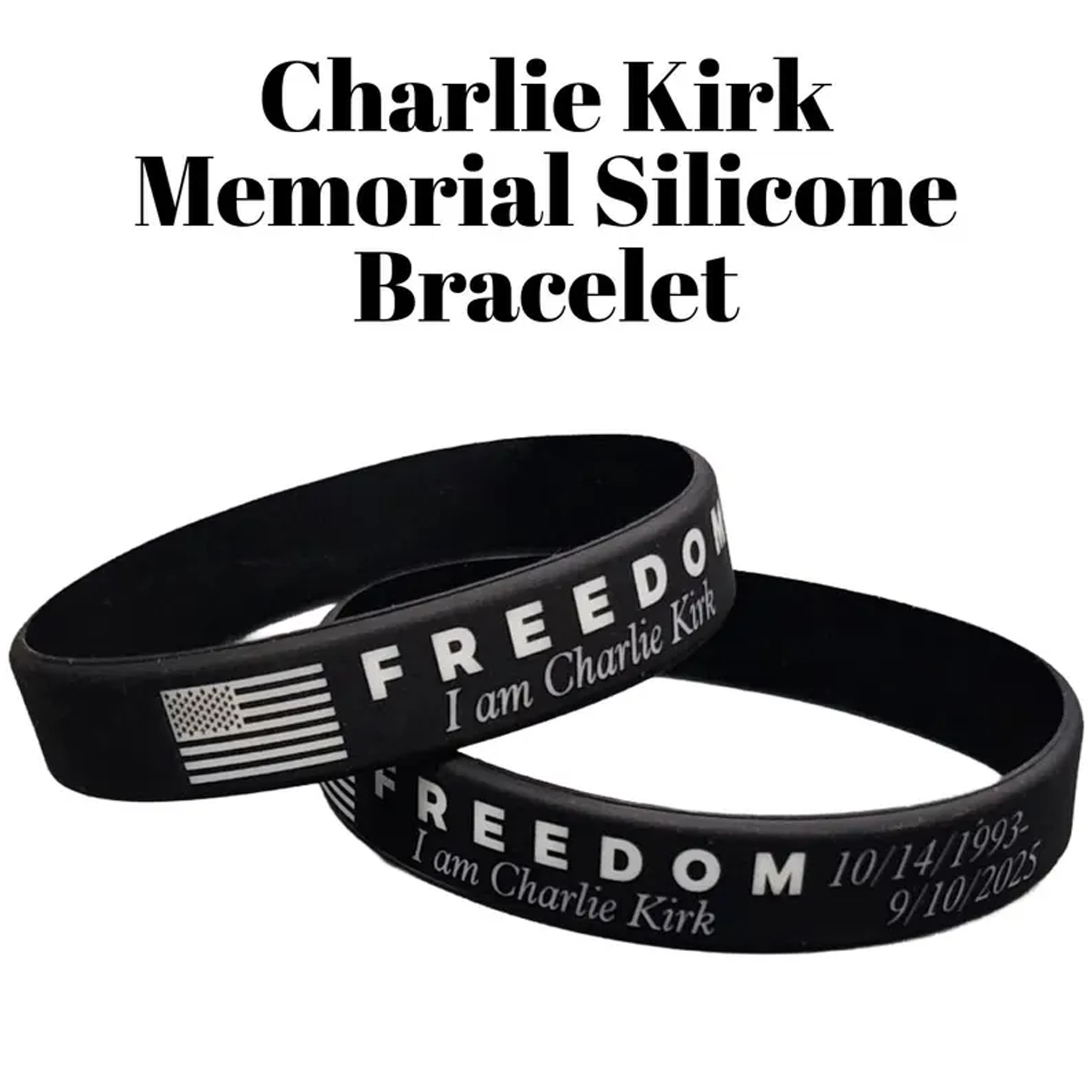 🌈✨ Memorial Silicone Bracelets – Thoughtful Gift for Holidays & Special Occasions