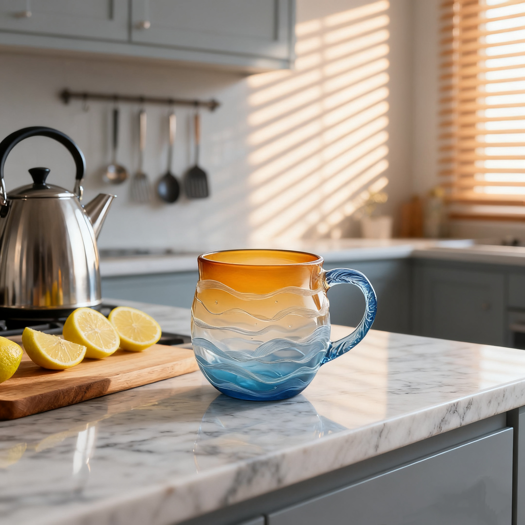 🌊Sea Glass Sunset Mug✨ – Perfect Holiday & Special Occasion Gift!
