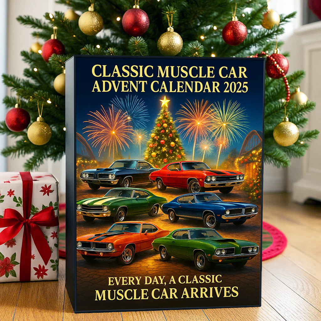 🎄🚗 Classic Muscle Cars Advent Calendar 2025 - Perfect Holiday Gift for Car Lovers!