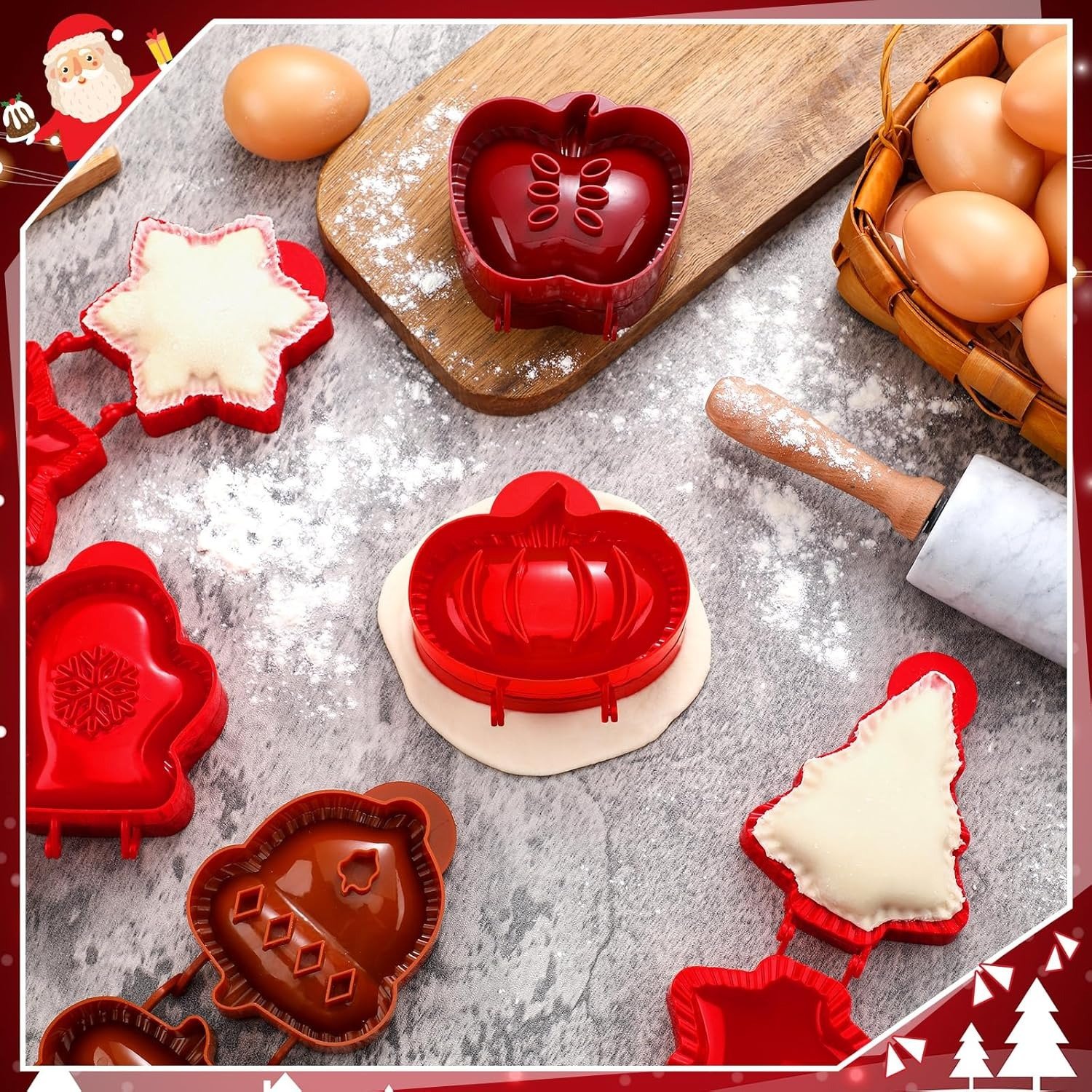 🎁 6 Pcs Hand Pie Molds - Mini Pocket Pie Maker Set, Perfect Gift for Holidays & Special Occasions! 🥧