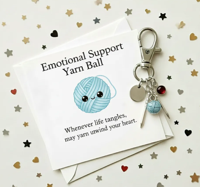 🎁✨Cozy Emotional Support Yarn Ball Gift – Perfect for Holidays & Special Occasions!