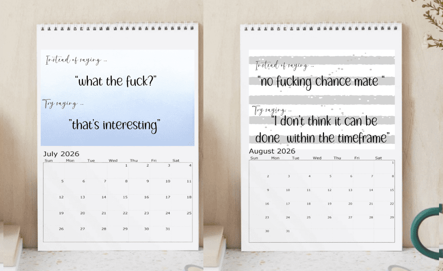 Funny 2026 Work Calendar - Perfect Gift for Holidays & Special Occasions! 🎁😂