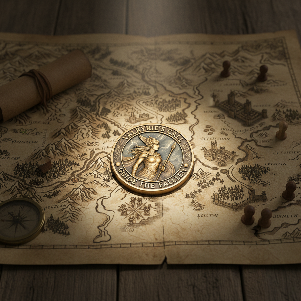 VALKYRIE SPIRIT Challenge Coin – Shieldmaiden Spirit Gift 🎁⚔️ Perfect for Holidays & Special Occasions