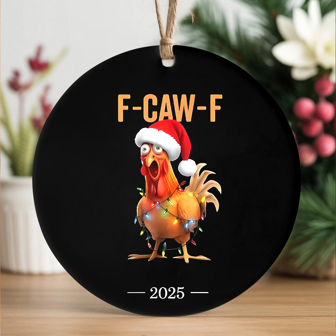 2025 Funny Chicken Ornament 🐔🎁 - Perfect Holiday & Special Occasion Gift!