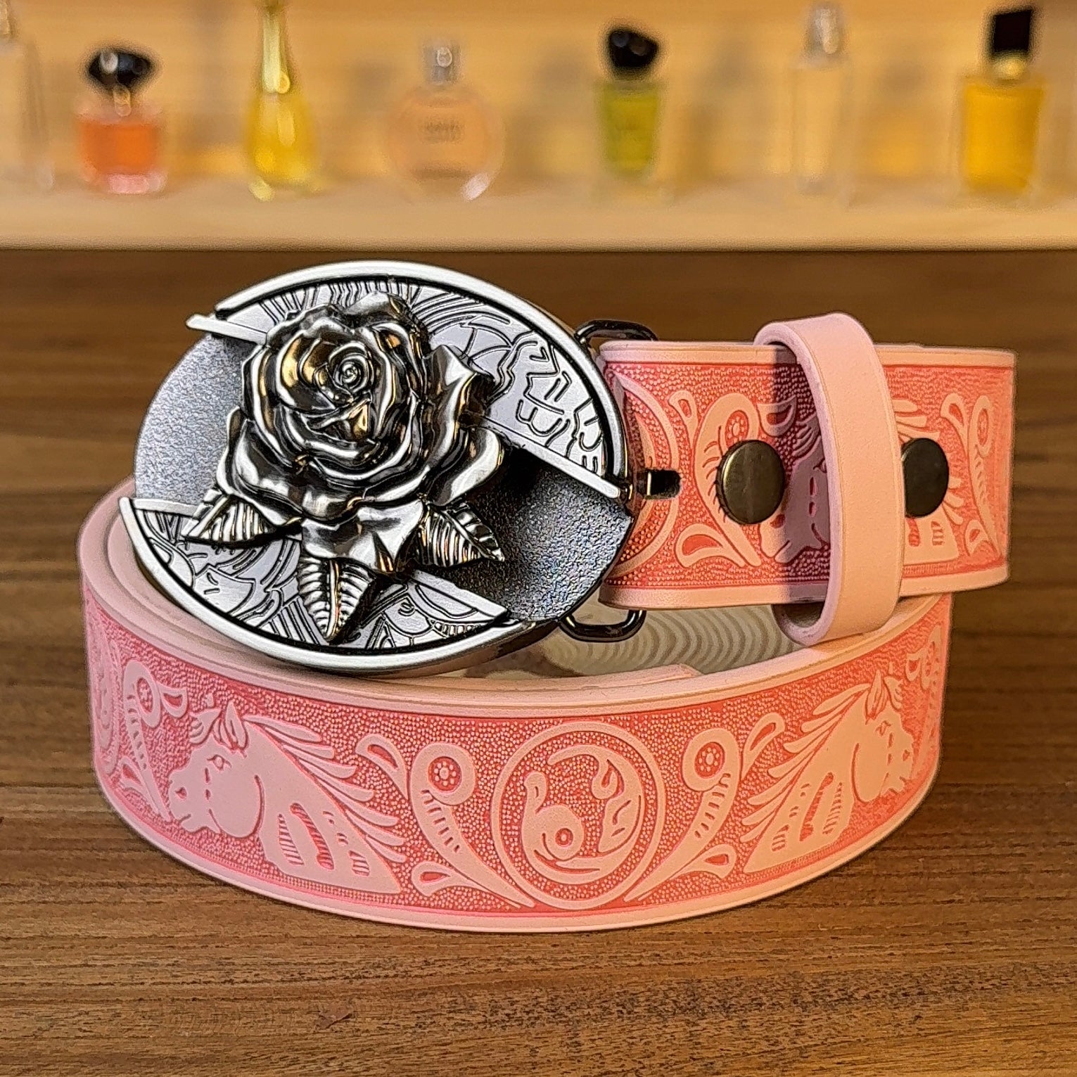 Rose Pink Leather Belt Knife - Perfect Holiday & Special Occasion Gift 🎁🔪