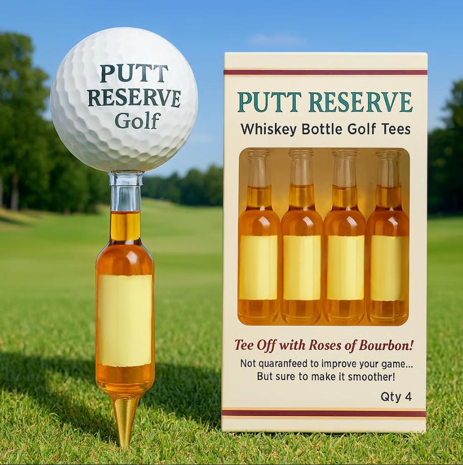 Whiskey Bottle Golf Tee 🎁⛳ – Perfect Gift for Holidays & Special Occasions