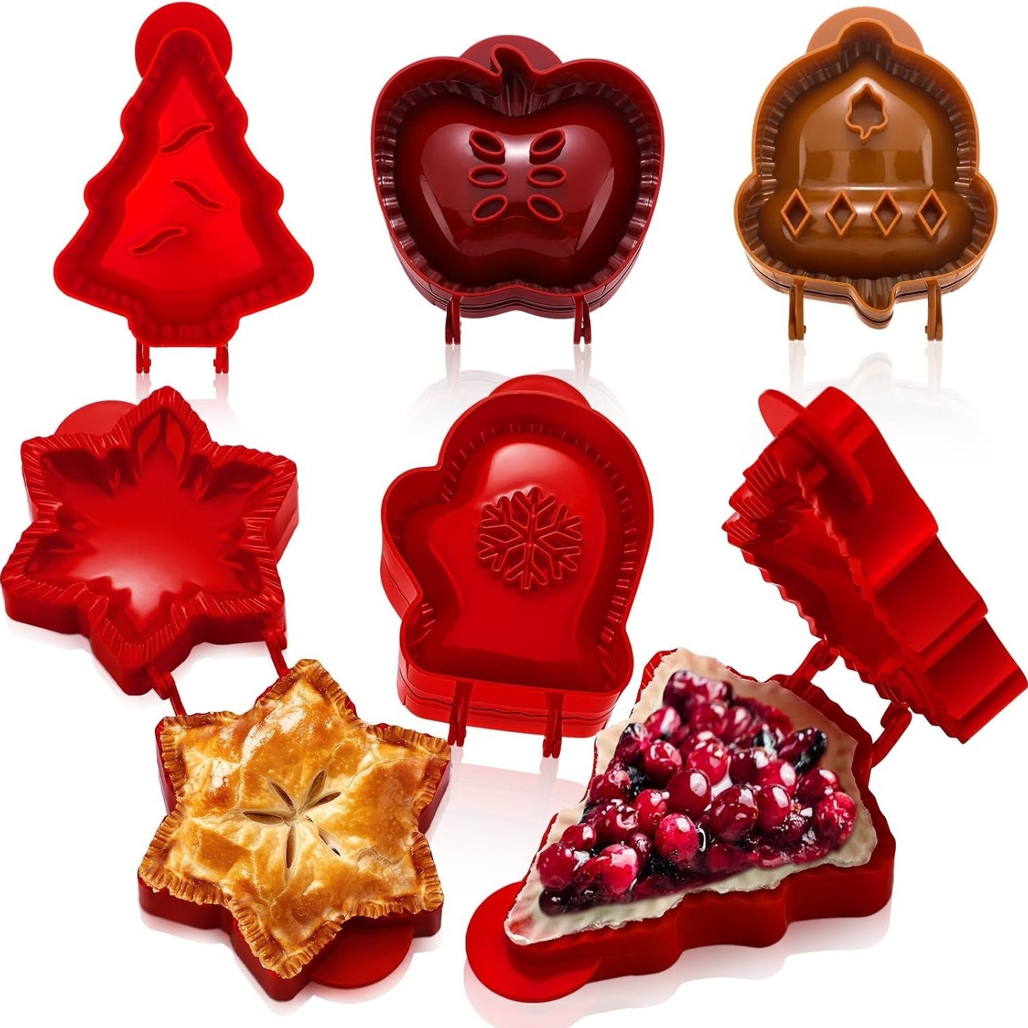 🎁 6 Pcs Hand Pie Molds - Mini Pocket Pie Maker Set, Perfect Gift for Holidays & Special Occasions! 🥧