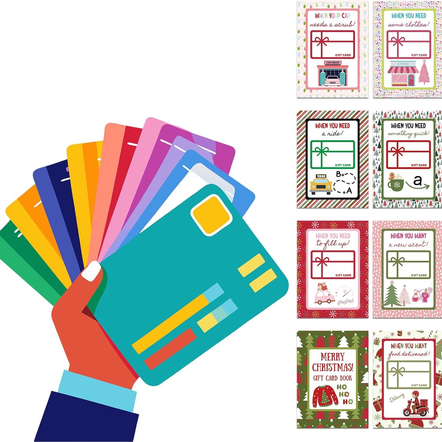 🎁📚 Festive Hardcover Gift Card Book – Perfect Holiday Present!