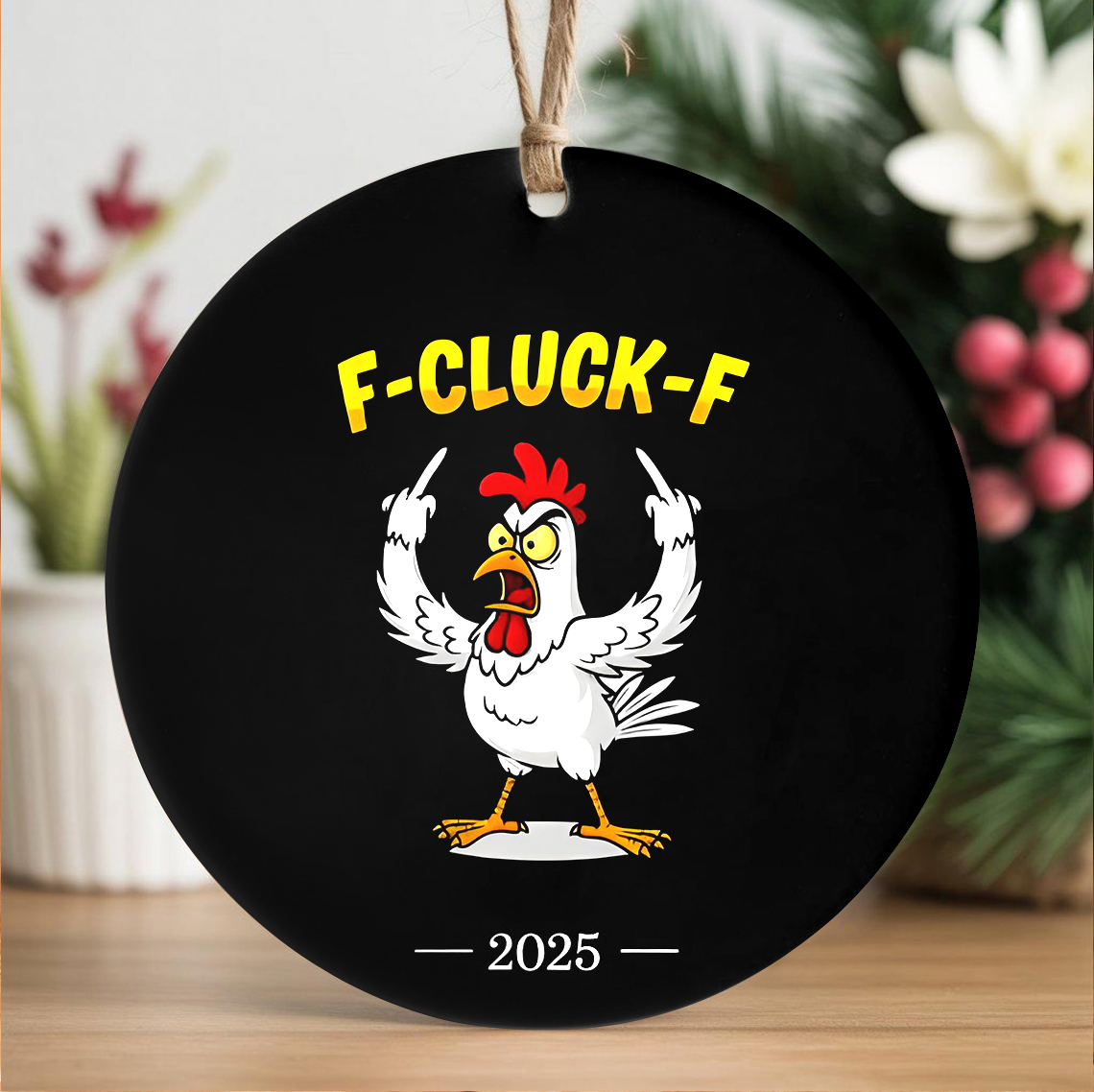 2025 Funny Chicken Ornament 🐔🎁 - Perfect Holiday & Special Occasion Gift!