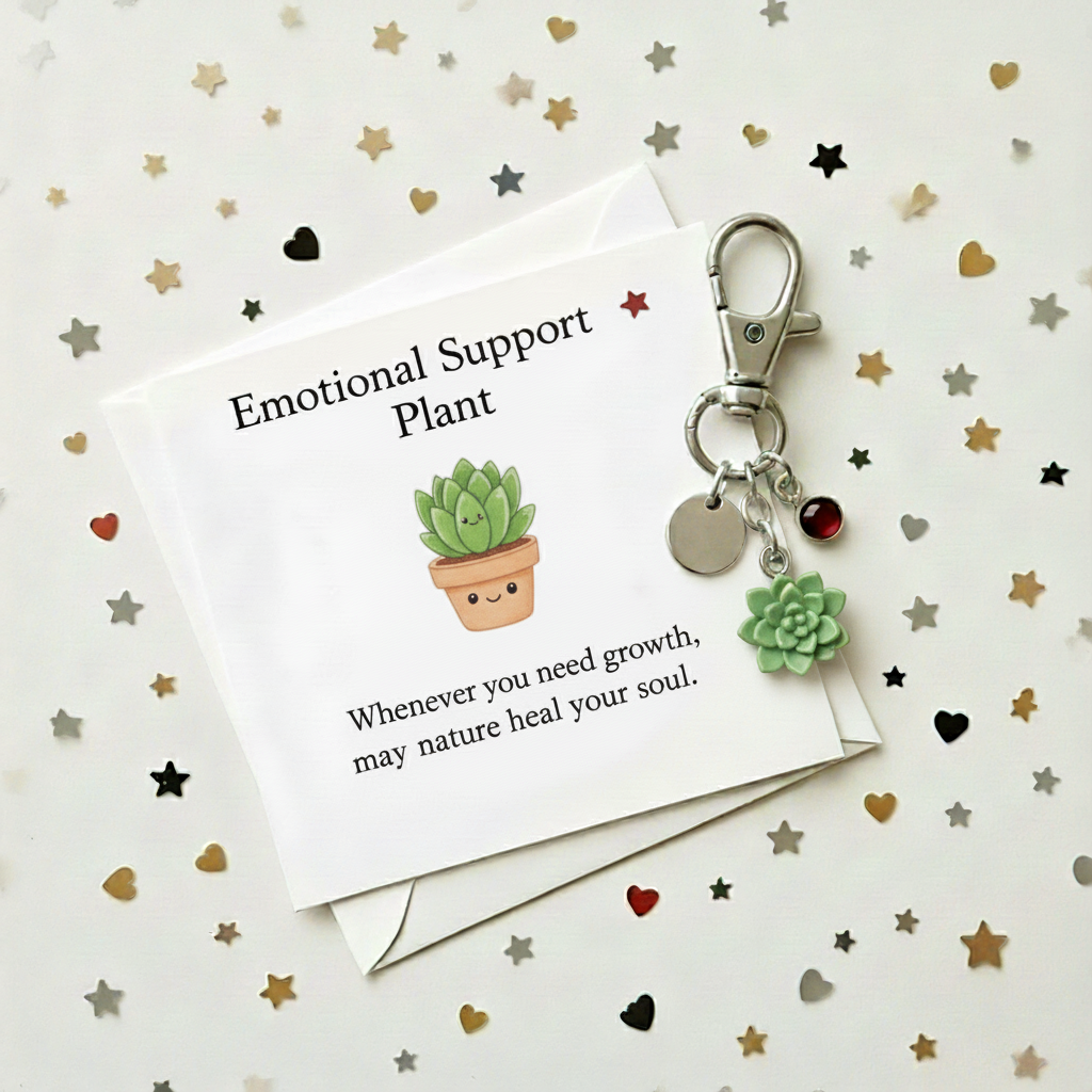 💖 Emotional Support Keychain - Thoughtful Gift for Holidays & Special Occasions 🎁