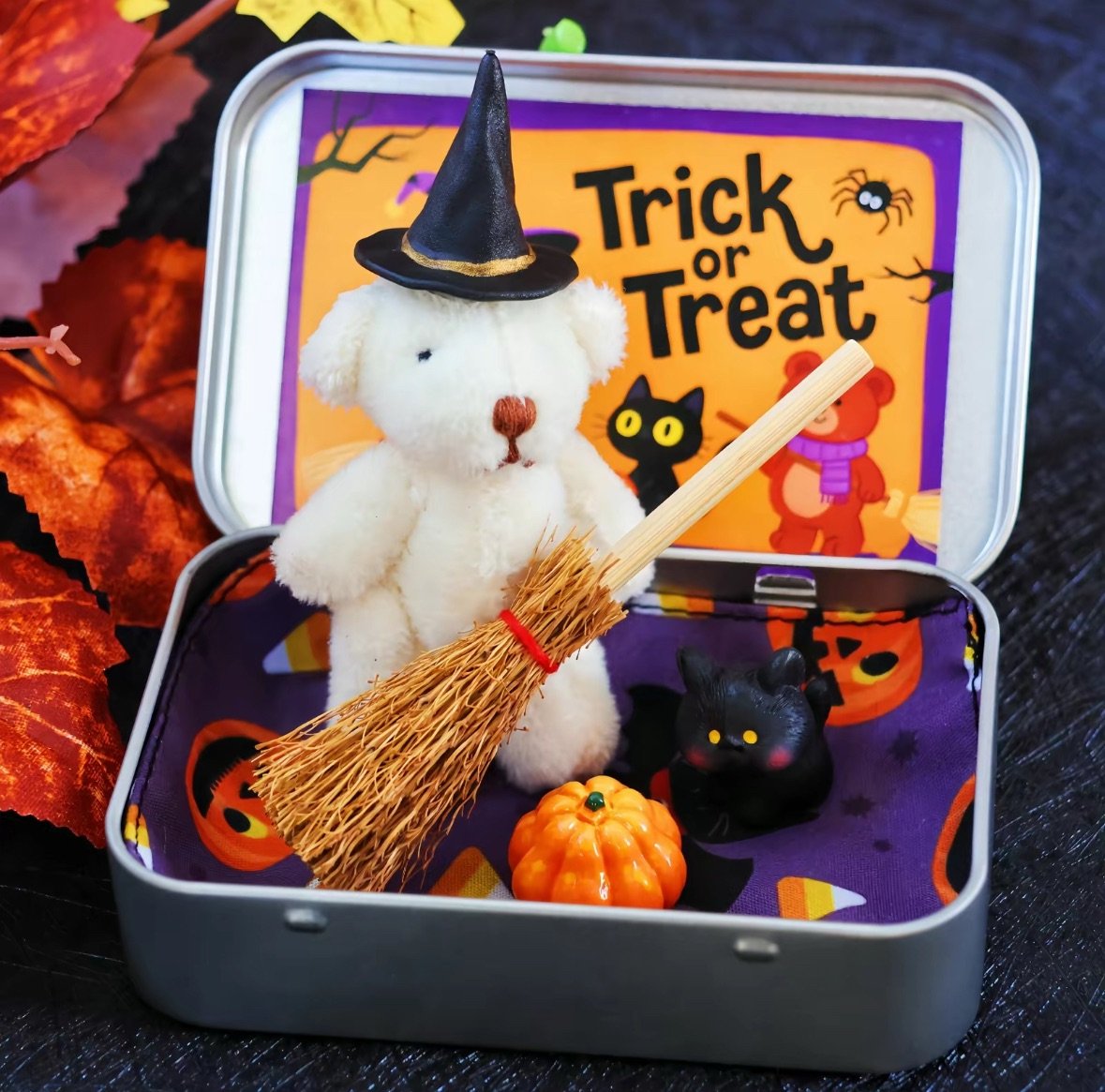 🎁✨ Halloween Teddy Gift Box - Perfect Holiday Present for Special Occasions!