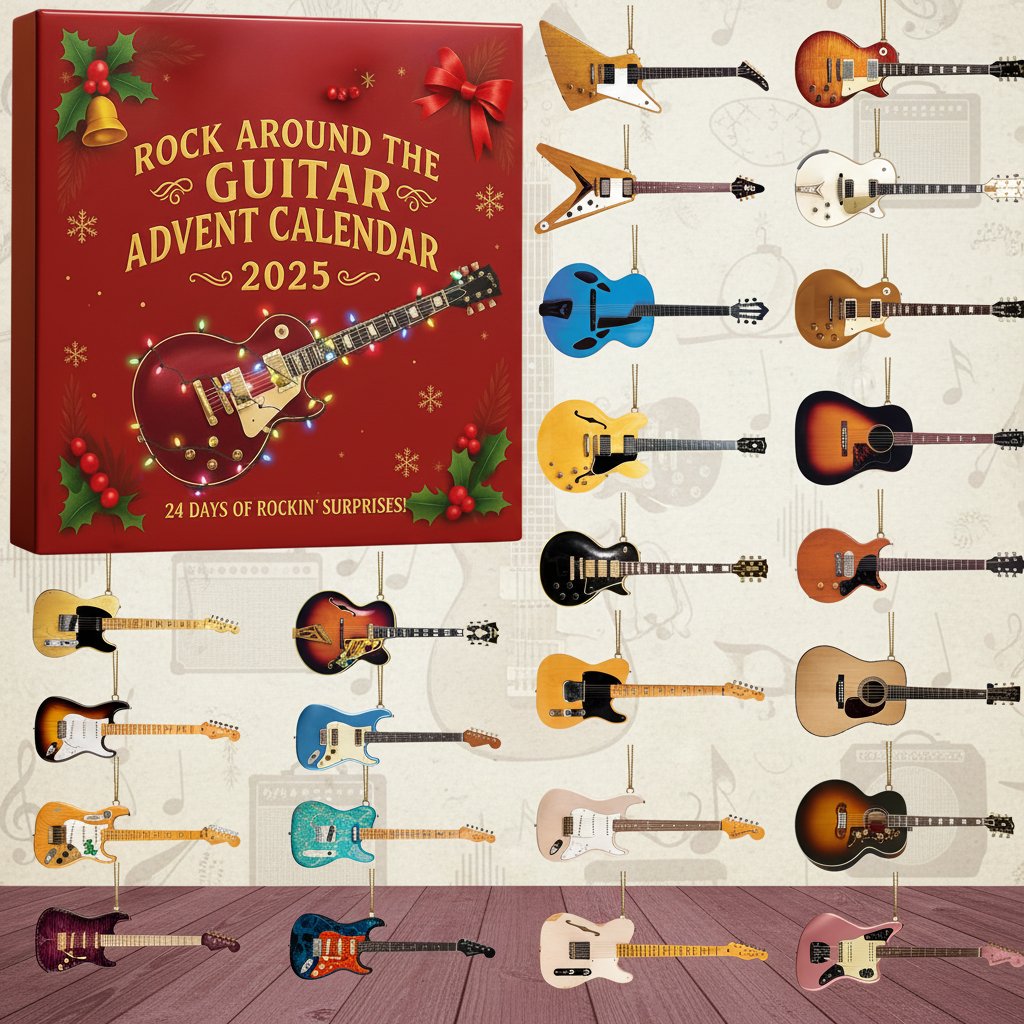 🎄2025 Rock Around the Guitar Advent Calendar - Perfect Holiday Gift 🎁