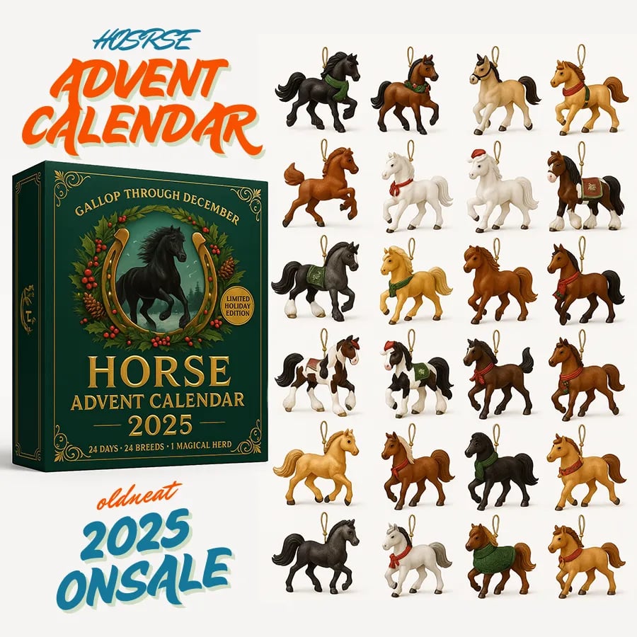 🎄✨Gallop Through December – Horse Advent Calendar 2025 – Perfect Christmas Gift & Holiday Surprise!✨🐴