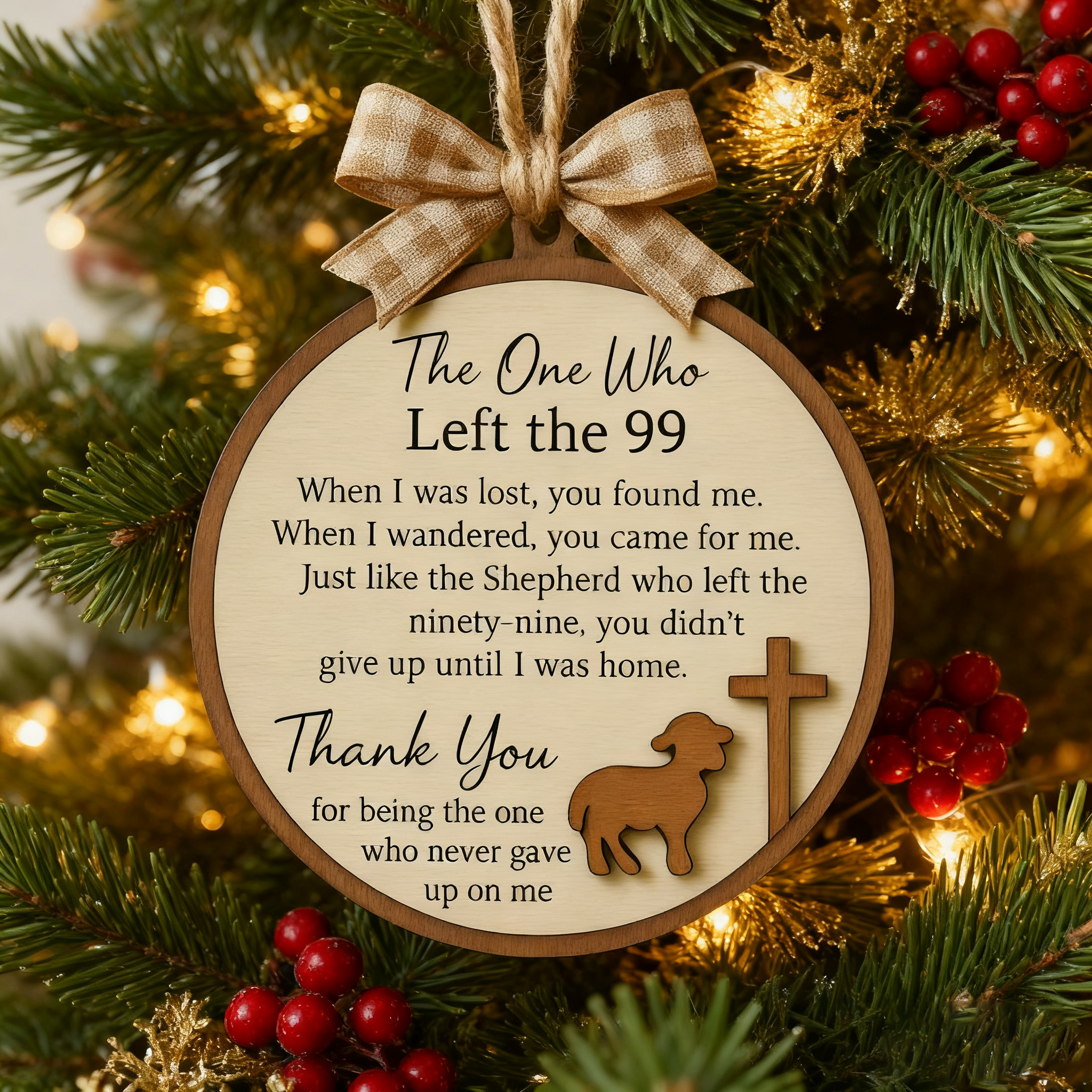 🎄🙏 Good Shepherd Christmas Ornament - Perfect Holiday Gift for Special Occasions 🎁🌟
