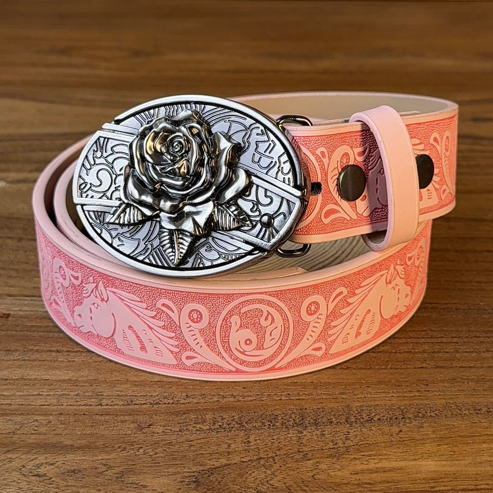 Rose Pink Leather Belt Knife - Perfect Holiday & Special Occasion Gift 🎁🔪