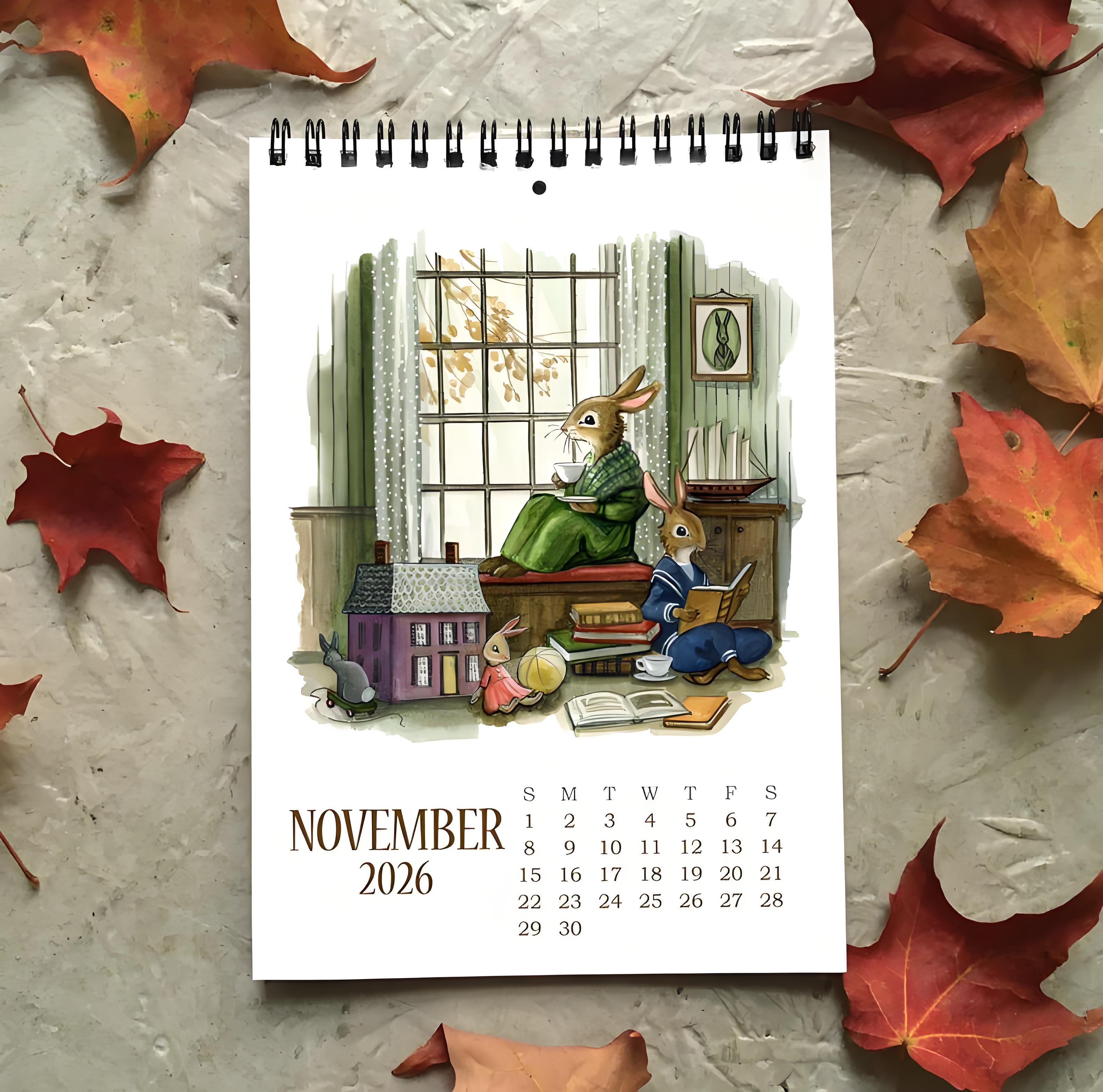 🎁 Hector Fox & Friends 2026 Wall Calendar - Perfect Gift for Holidays & Special Occasions! 📅