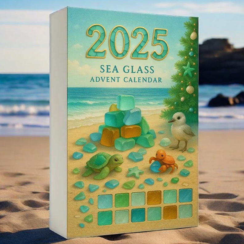 🎄🎁 Sea Glass Advent Calendar – Perfect Holiday Gift & Christmas Countdown!