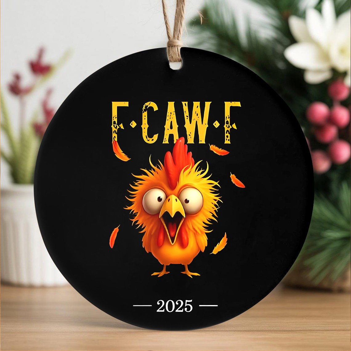 2025 Funny Chicken Ornament 🐔🎁 - Perfect Holiday & Special Occasion Gift!