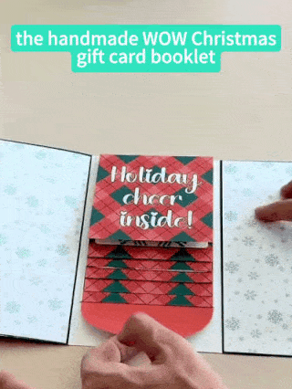 🎁✨Christmas Gift Card Holder Book - Handmade Holiday Present for Special Occasions, Festive & Heartfelt Gifting🎄