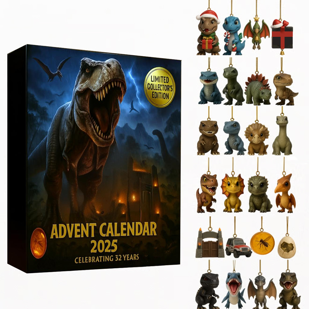 🦖🎁 Dinosaur Park Advent Calendar – Perfect Holiday Gift for 32nd Anniversary & Special Occasions (2025)