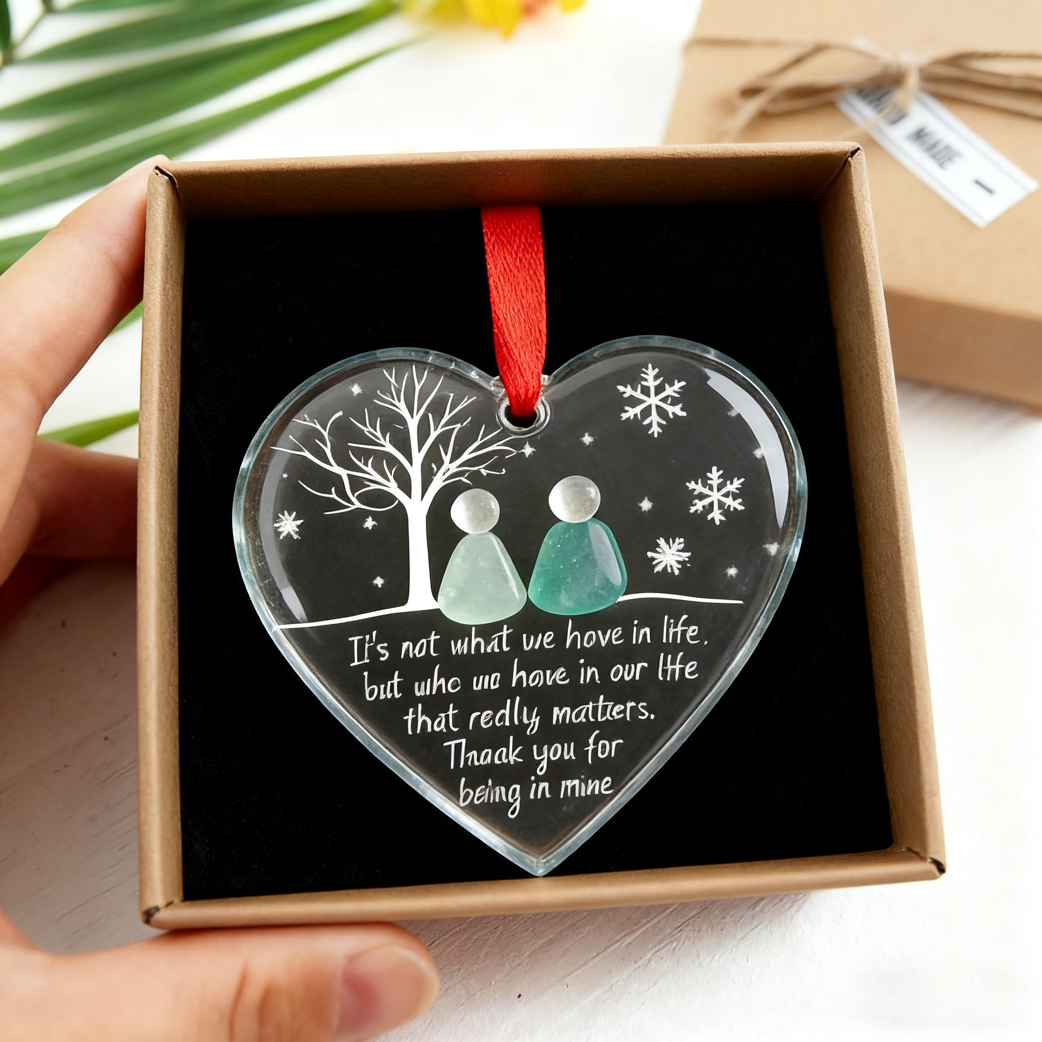 ✨Timeless Friendship Sea Glass Heart Keepsake - Perfect Holiday & Special Occasion Gift🎁
