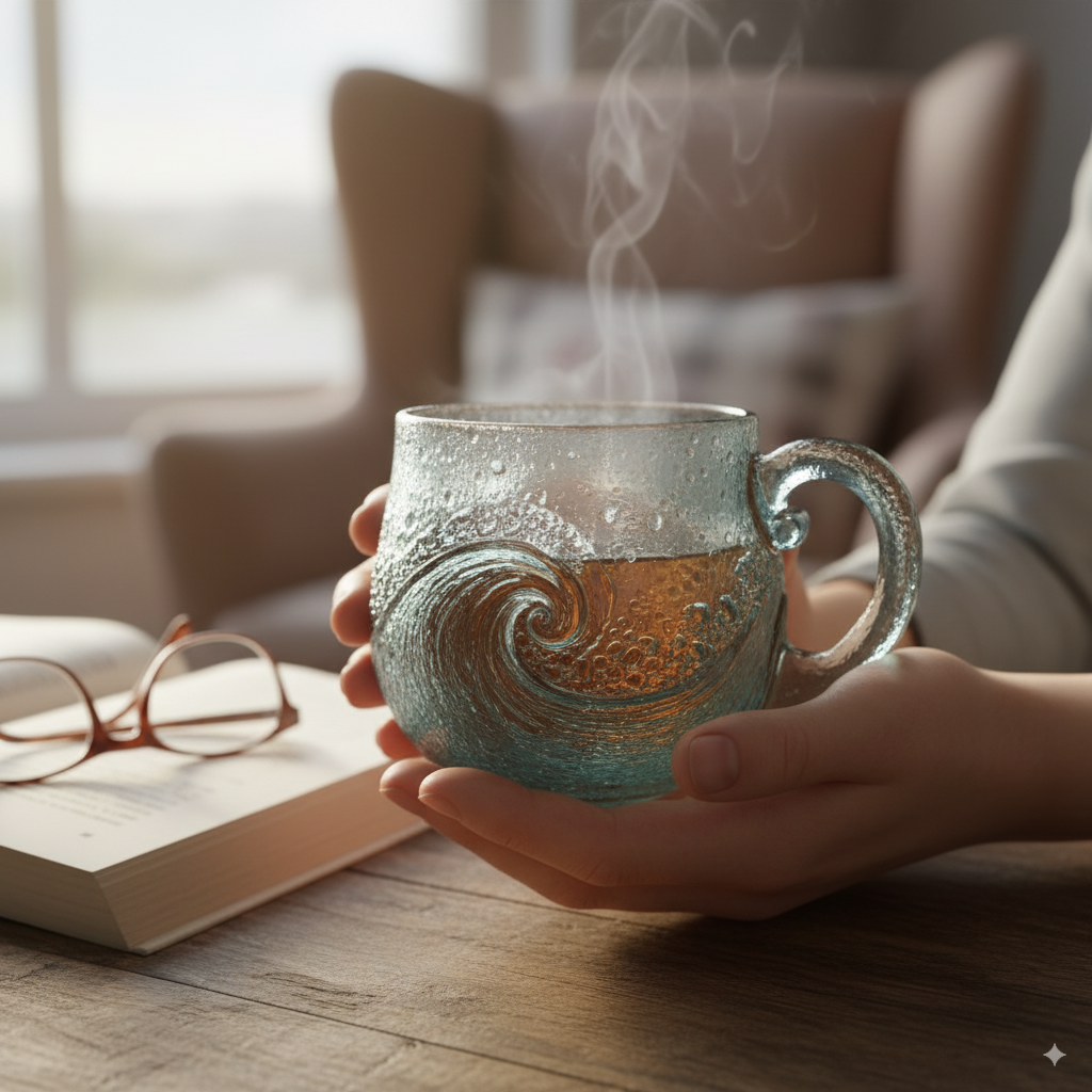 🌊 Sea Glass Wave Mug - Perfect Holiday & Special Occasion Gift ✨