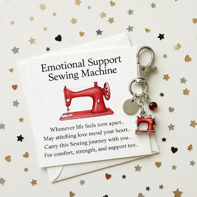 ๐โจ Thoughtful Sewing Machine Keychain โ Perfect Holiday & Special Occasion Gift ๐๐