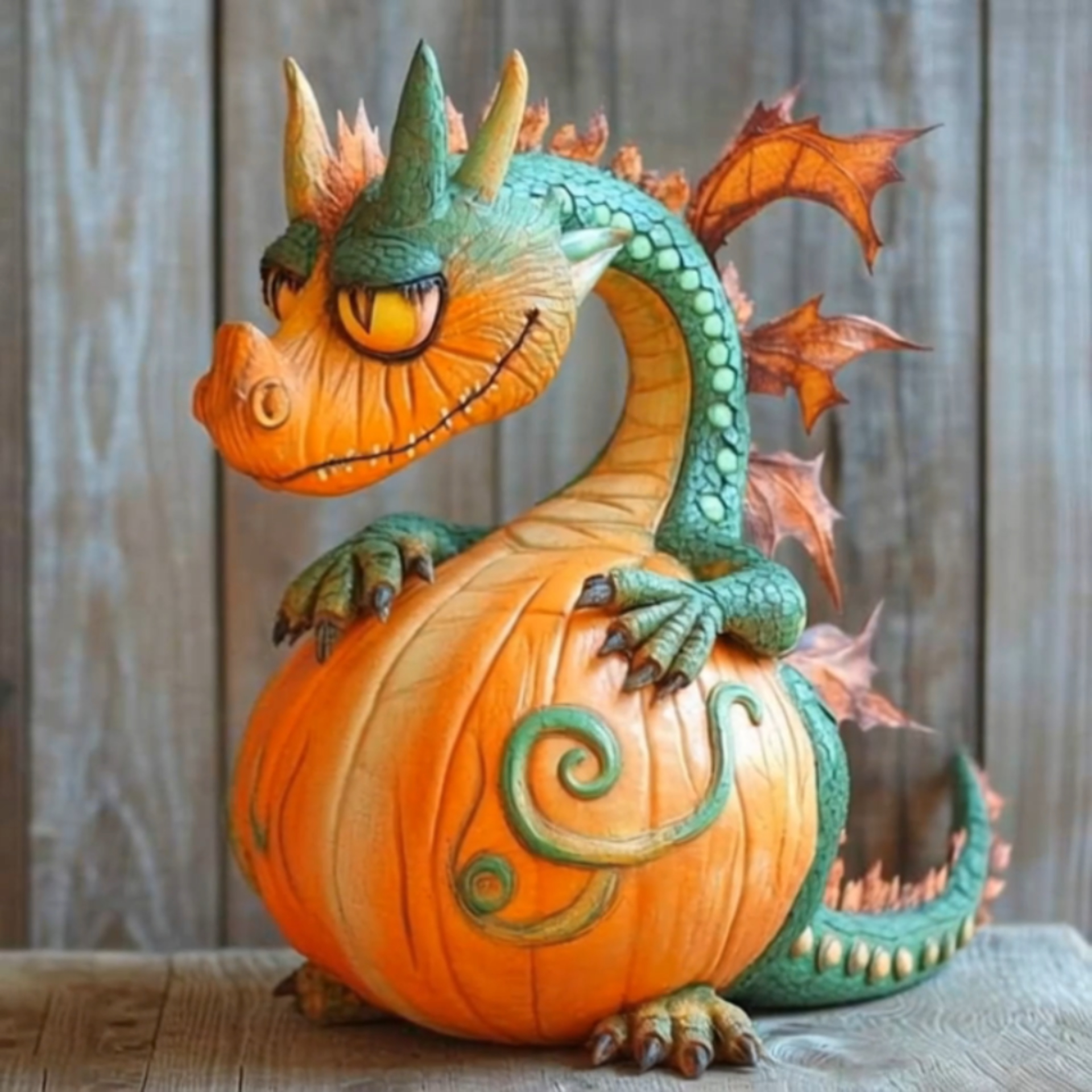 🎁🐉 Pumpkin Dragon – Magical Gift Guardian for Holidays & Special Occasions!