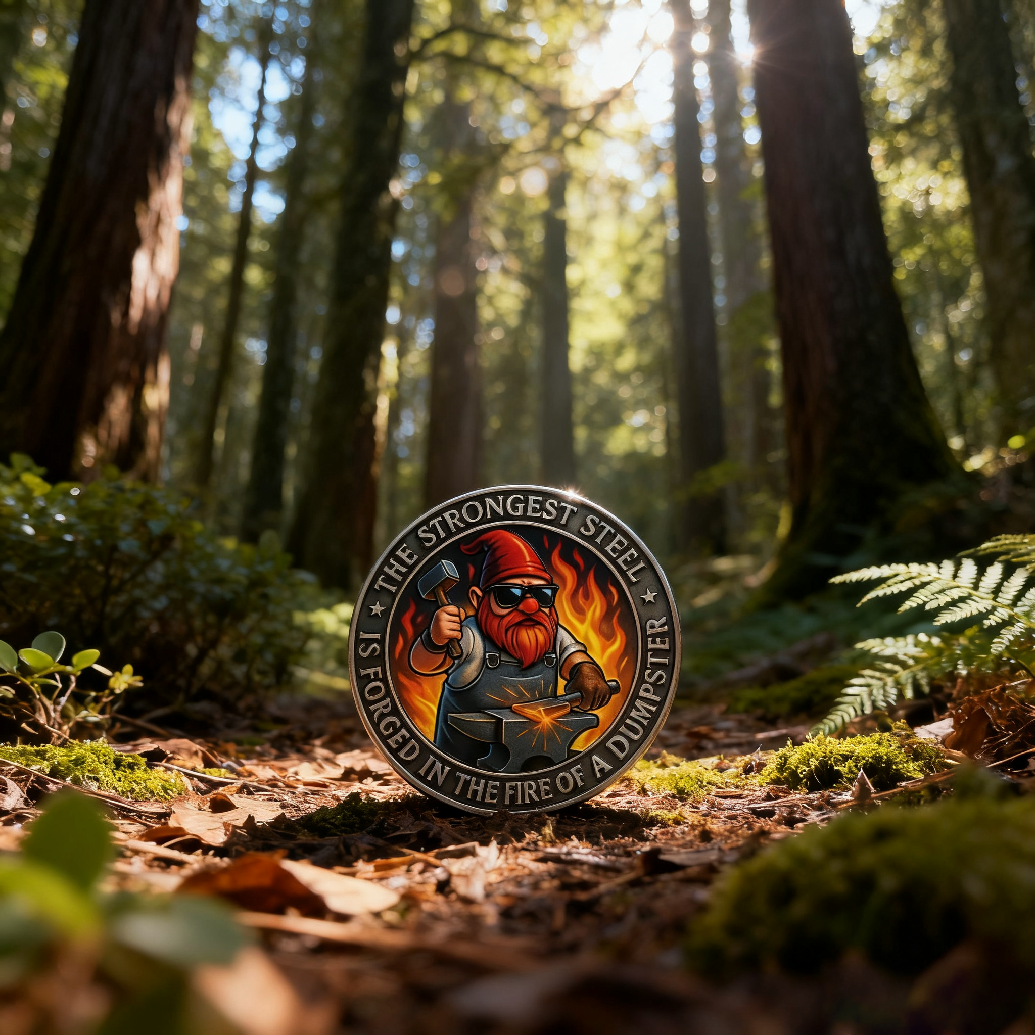 🎁🔥 Dumpster Fire Challenge Coin – Perfect Gift for Holidays & Special Occasions