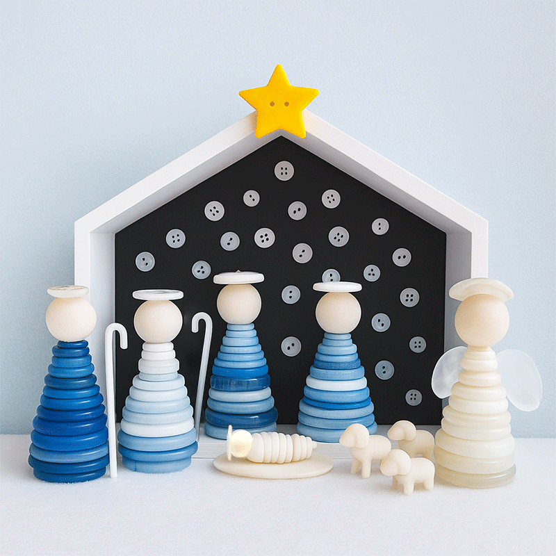 ๐DIY Button Nativity Scene Kit โ Perfect Holiday Gift ๐ 50% Off Limited Time!๐ฅ