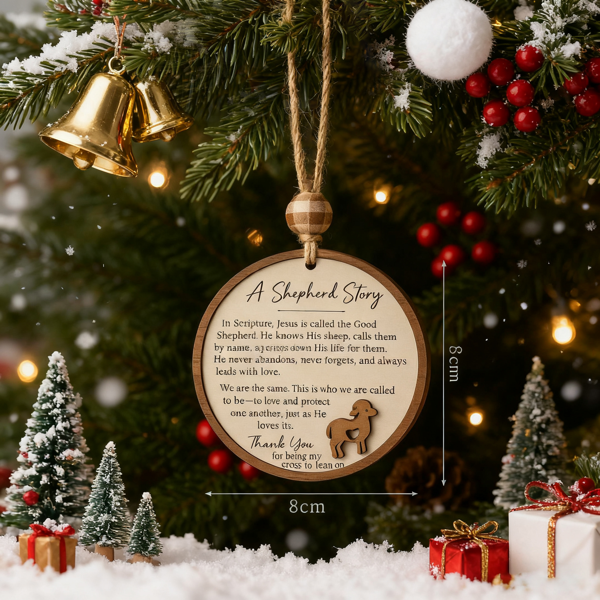 🎄🙏 Good Shepherd Christmas Ornament - Perfect Holiday Gift for Special Occasions 🎁🌟