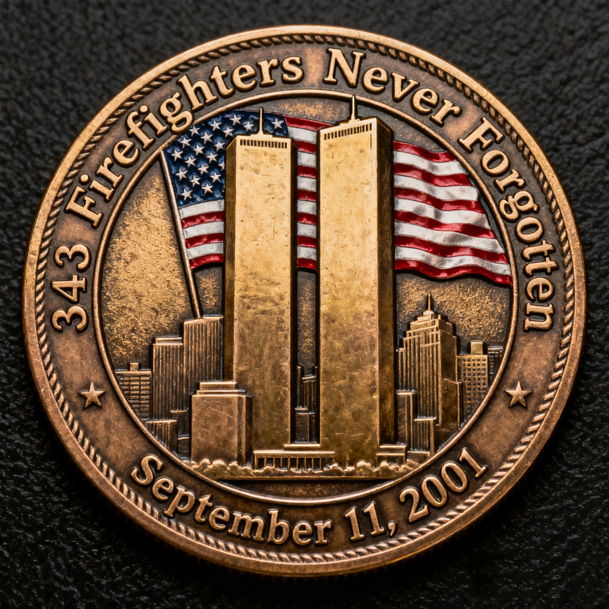 🌟 9/11 Hero Memorial Challenge Coin – Perfect Gift for Holidays & Special Occasions 🇺🇸