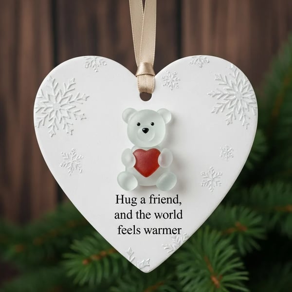 💙🌊Heartfelt Friendship Ornaments—Perfect Gift for Holidays & Special Occasions