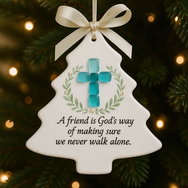 🎁 Perfect Holiday Gift—Friendship Christmas Tree Ornament for Special Occasions 🎄