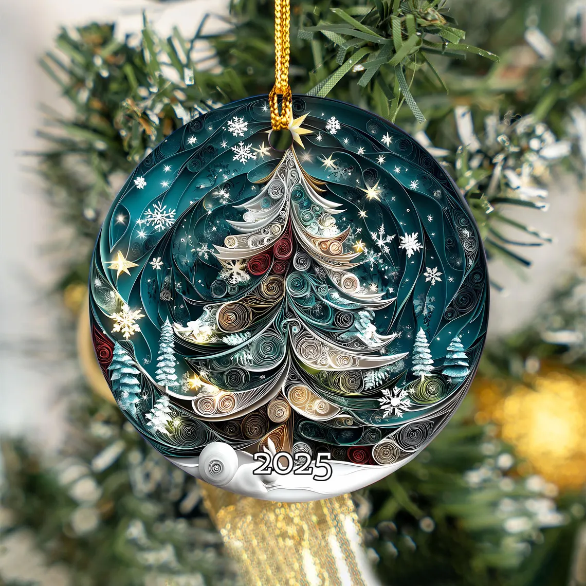 🎁✨ Fantasy Christmas Tree Ornament – Perfect Holiday & Special Occasion Gift