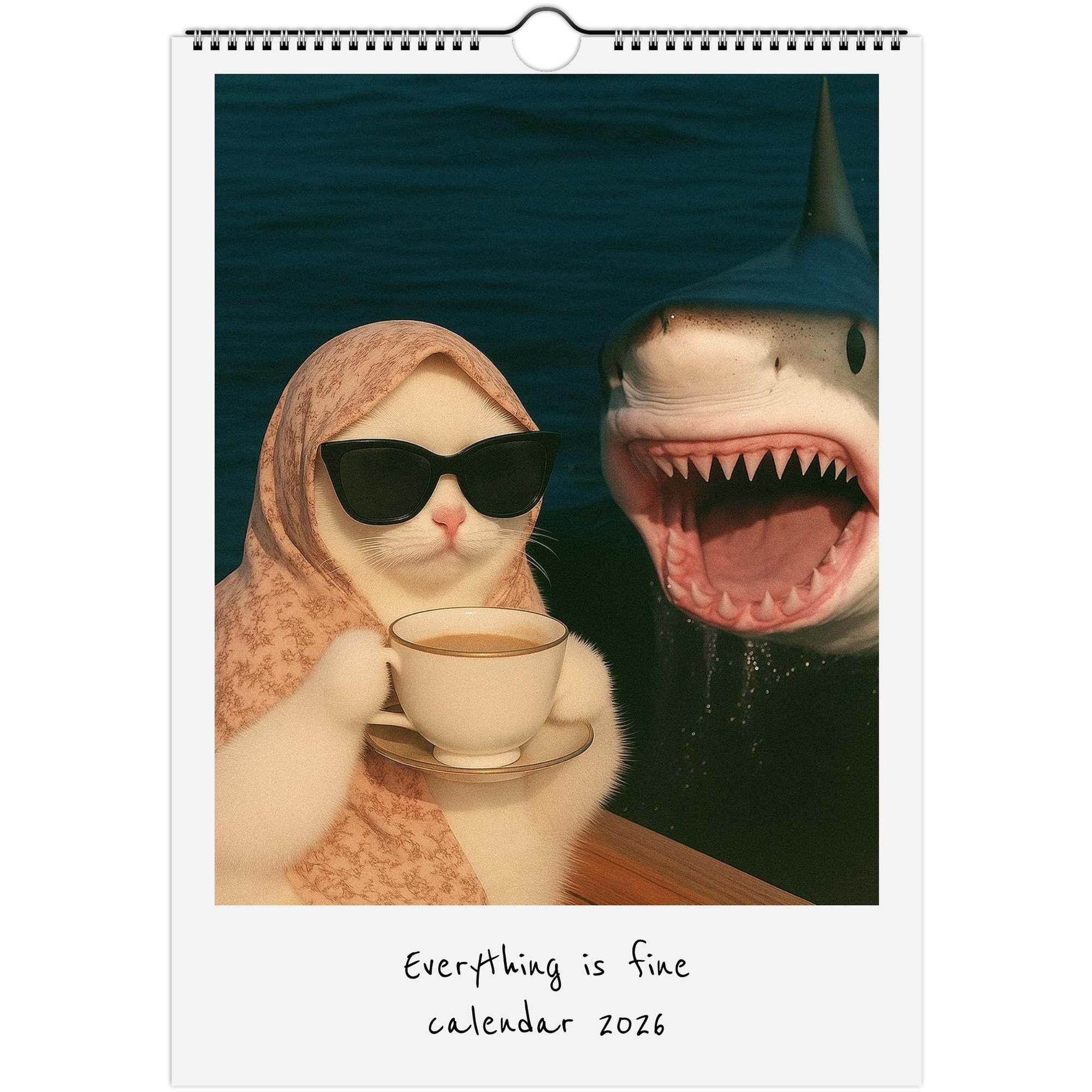 Everything is Fine 2026 Calendar 🎁✨ – Perfect Holiday & Special Occasion Gift!