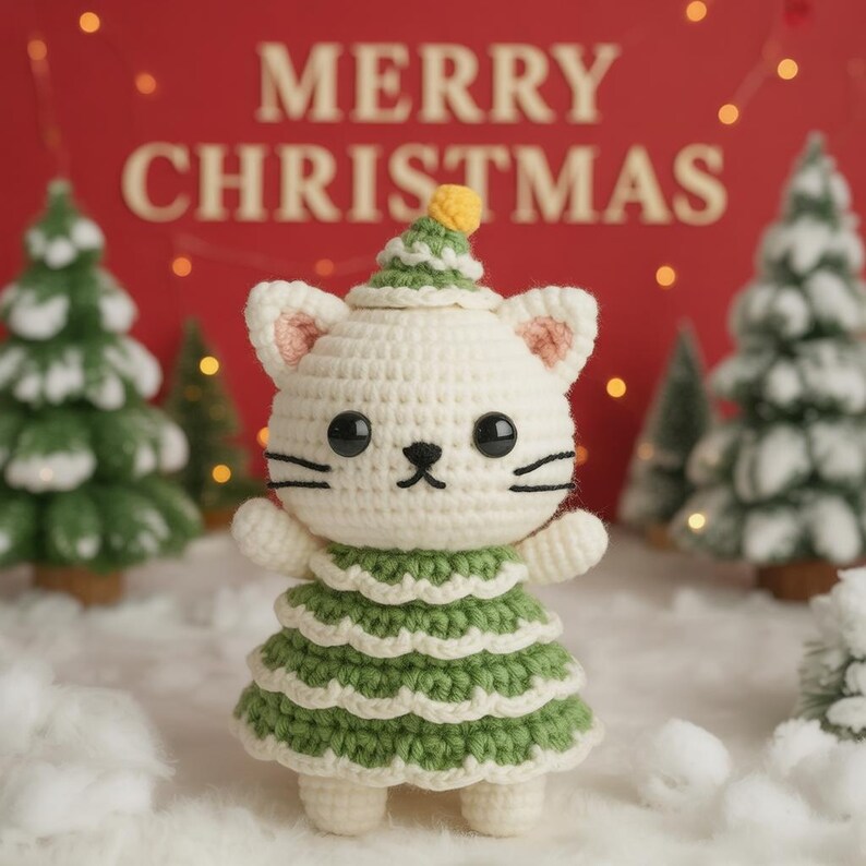 🎁🎄Christmas Tree Kitty – The Purr-fect Holiday Gift for Cat Lovers!