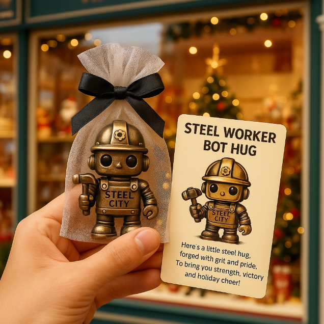 Steel Worker Bot – Spirit of the Steel City 🎁✨ Perfect Holiday & Special Occasion Gift
