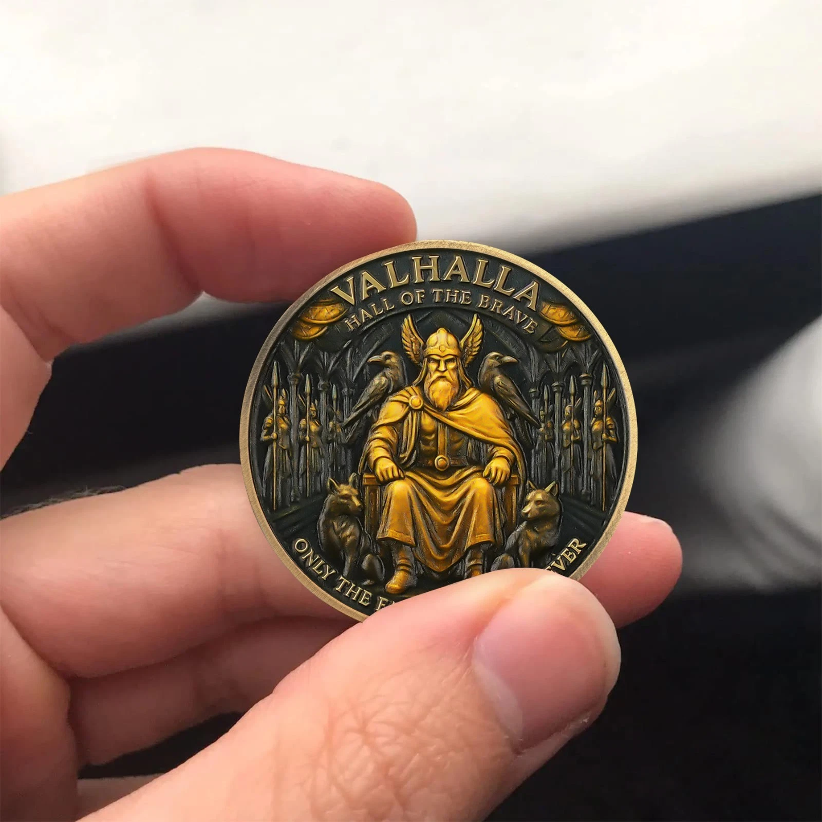 Valhalla Viking Legend Challenge Coin 🛡️🎁 - Perfect Gift for Holidays & Special Occasions